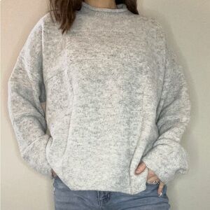 Grey checkered sweater